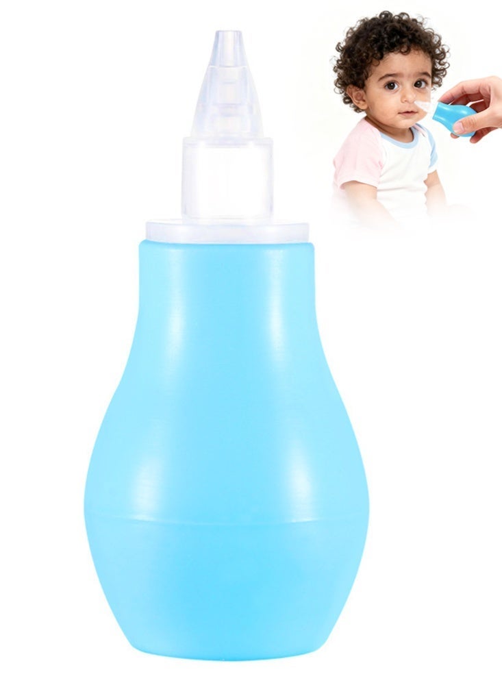 BBMORE Baby Nasal Aspirator Nose Cleaner, Baby Nose Sucker, Newborn Baby Toddlers Cleans Snot and Anti Reflux Nasal Congestion, Blue - Image 1